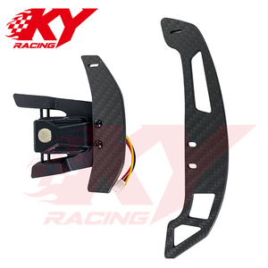 แป้นเปลี่ยนเกียร์คาร์บอนไฟเบอร์แบบแม่เหล็ก สำหรับรถยนต์ Volkswagen VW Golf Mk7 Mk7.5 R 7R GTI GTD GTE TSI Polo Tiguan Jetta GLI Scirocco - Product Image 4