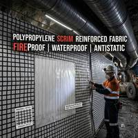 Tissu renforcé en polypropylène ignifuge, imperméable et antistatique pour mines de cuivre et de fer australiennes
