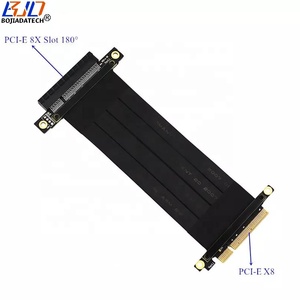 Tốc độ cao 180 độ <span class=keywords><strong>PCI</strong></span> <span class=keywords><strong>Express</strong></span> 3.0 8x khe cắm để <span class=keywords><strong>PCI</strong></span>-E X8 riser thẻ + cáp mở rộng linh hoạt 10-100cm - Product Image 2