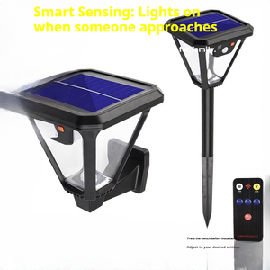<span class=keywords><strong>Lampe</strong></span> solaire à pilier RGB pour extérieur, indice de protection IP65, avec matériau ABS imperméable, LED intégrée pour poteau, mur ou arbre, batterie incluse - Product Image 1