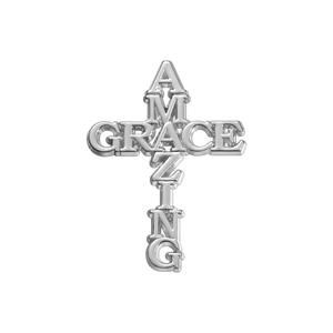 Christliche 'Amazing Grace' Anstecknadel Silberne Glaubens-Metallpins Brosche auf Lager - Product Image 6