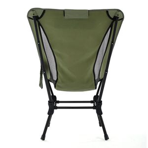 Silla Plegable KS de Apertura Rápida con Respaldo Alto, Verde, Patas Ajustables, Silla de Playa, Silla de Camping para Exteriores - Product Image 3