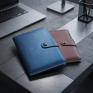 Customized Logo Moleskins Magnetic PU Leather Hardcover Diary <b>Book</b> Custom Wholesale Journal Notebook - Product Image 1