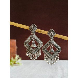 Pendientes de Araña Geométricos Vintage de Moda, Chapados en Plata, de Latón, Joyería Colgante para Boda de Mujer, a la Moda - Product Image 1