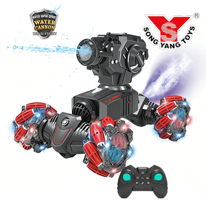 Coche de acrobacias con cañón de agua 1:14 12CH, coche RC 4x4 sin escobillas con ruedas Mecanum para derrapes laterales, juguete RC con pulverizador - Product Image 1