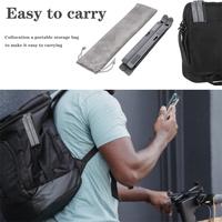 Support d'ordinateur portable universel pliable en aluminium à double hauteur réglable, format de poche, pour bureau - Vente en gros