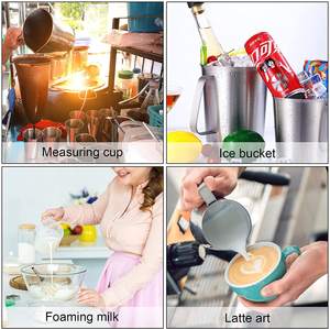 بيع بالجملة كوب فن قهوة لاتيه من الفولاذ المقاوم للصدأ فنجان قياس بمقياس مزدوج - Product Image 6