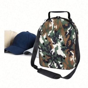 Estuche de Viaje Rígido de EVA para 4~6 Gorras de Béisbol, Bolsa Portátil para Gorras con Estampado de Camuflaje y Herrajes Incluidos - Product Image 1