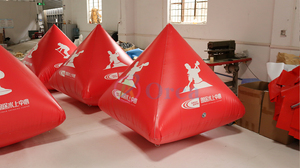 <span class=keywords><strong>Bouée</strong></span> pyramidale personnalisée de 2m, marqueur de course, <span class=keywords><strong>bouée</strong></span> de natation gonflable en PVC trigonale pour parcs aquatiques, installation d'amusement aquatique gonflable - Product Image 6
