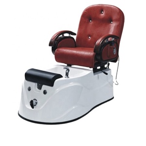Kisen New Luxury Black PU Leather Foot Spa Pedicure Chairs <b>Bench</b> Glass Cylinder Base Pedicure Stations for Sale - Product Image 1