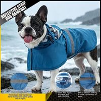 Imperméable en polyester avec bande réfléchissante pour grands chiens (Golden Retrievers) et petits chiens (Corgis) toutes saisons