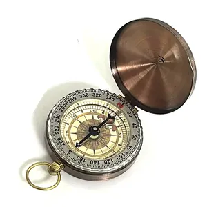 Brújula de bolsillo con engranaje de supervivencia de alta calidad, brújula de latón - Product Image 1