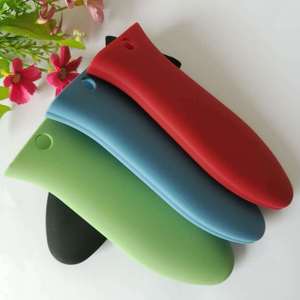 Fundas de silicona para asas de ollas, protectores térmicos antideslizantes para asas de ollas, soportes para vaporeras y cacerolas, utensilios de cocina - Product Image 4