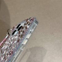 Coque 3D Scintillante avec Chaîne de Poignet et Strass en Cristal pour iPhone 17 Pro 16 – Accessoires Téléphoniques en Gros