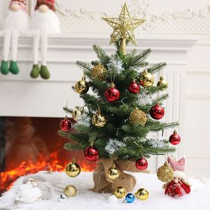 Árbol de Navidad de Escritorio Pequeño con Piñas y Frutos Rojos con Luces LED - Product Image 1