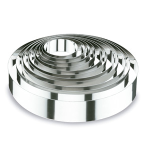 Ensemble d'anneaux à gâteau ronds en acier inoxydable, 8 pièces, outils de pâtisserie pour gâteaux - Product Image 1