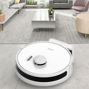 Robot aspirateur intelligent pour maison connectée, nettoyeur automatique humide et sec, à batterie, pour balayage et nettoyage, en plastique - Product Image 4