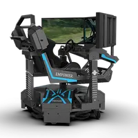 Solución de realidad Virtual, simulador de juego de conducción OEM, tres pantallas, precio Simulador de Conducción de cabina