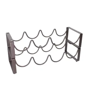 Oem 551-42 Nordic Stijl Creatieve Gratis Combinatie Metal Iron Wine Fles Rack