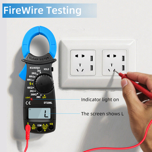 KUAIQU Pince ampèremétrique professionnelle DT3266L 600A Testeur de courant alternatif <span class=keywords><strong>avec</strong></span> indicateur de fil sous tension Tenue de données pour l'entretien électrique - Product Image 4