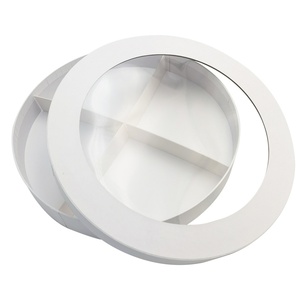 Caja de Regalo Redonda de Cartón para Dulces, con Diseño de Fresas y Chocolate, para Comida para Degustar - Product Image 5