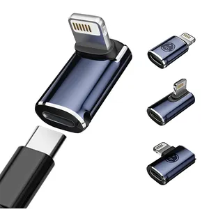 PD 27W USB Type-C 빠른 충전 어댑터 아이폰 14 13 12 USB C 여성 조명 남성 스트레이트 헤드 팔꿈치 변환기 어댑터