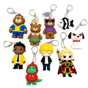 Porte-clés en PVC souple personnalisé 3D avec logo, cadeau d'affaires, cadeau de la Fête des Mères, porte-clés 3D personnalisé - Product Image 3