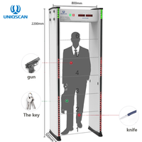Detektor Logam Multi-zona UB500 6100 / Deteksi Senjata Mega G3 untuk Pemindai Keamanan Bandara