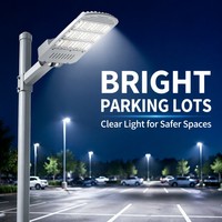 Lampadaire LED à indice de facteur de puissance (PF) 0,9 élevé, IP66, en aluminium moulé sous pression, pour routes, tension AC large, faible THD, pour autoroutes municipales et parkings