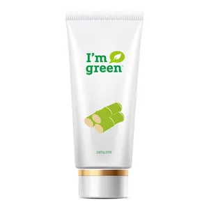 Skin Care Packaging Moisturizing Face Cream Tube Eco-friendly 100% LDPE Sugarcane Material 120ml Cosmetics Plastic