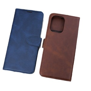 เคสโทรศัพท์แบบพับได้ทำมือจากหนังวัวลายธรรมชาติ พร้อมช่องใส่บัตรและขาตั้งแม่เหล็กแบบซ่อน สำหรับ 17 Pro Max/ - Product Image 5