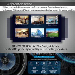DEKEN FIT GS6L WIFI Smart Home Sans fil Plafond Haut-Parleur Système <span class=keywords><strong>Audio</strong></span> WiFi Blue tooth Multi-room Playback Haut-parleurs actifs - Product Image 6