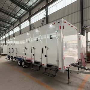 <span class=keywords><strong>Cabine</strong></span> de <span class=keywords><strong>Douche</strong></span> Extérieure Portable de Luxe, Remorque Sanitaire 6-8 Postes, Douches et Toilettes Extérieures - Product Image 4