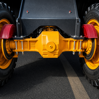 Chargeuse sur pneus articulée hydraulique à moteur diesel contrôlée par PLC, avec pelle frontale et cabine fermée, pour matériaux de carrière, agrégats et sols