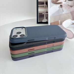 เคสโทรศัพท์มือถือแม่เหล็ก Original TechWoven สำหรับ iPhone 17 16 Pro Max แบรนด์ดีไซเนอร์ ผ้าลินินเนื้อสัมผัสพิเศษ ปุ่มแม่เหล็ก Ai ฝาหลัง - Product Image 6