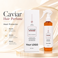 Spray Protecteur Thermique Parfumé pour Cheveux avec Logo Personnalisé 200ml Soin au Collagène et Caviar Fourniture de Salon Marque Privée pour Propriétaires de Marques