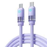 Kabel Data Micro-USB Type-C 2.4A 60W Grosir Berkinerja Tinggi, Pengisian Cepat 3A, Konduktor Tembaga Murni, Jalinan Nilon PVC