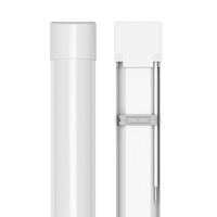 Luminaire de tube linéaire LED 18W/36W/60W/80W Linkable 600mm/900mm/1200mm/1500mm Purification Batten Light avec corps de lampe PC