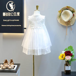 Nouveaux produits : Robes tutu d'été en coton pour bébés filles, motif floral visage d'ange, vente en gros depuis la Chine - Product Image 2