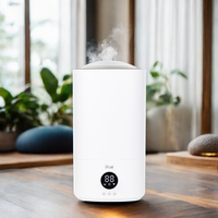 Humidificateur à ultrasons de diffuseur d'huile essentielle intelligent à remplissage par le haut avec un appareil d'aromathérapie de table de grande capacité de 5L pour un usage domestique