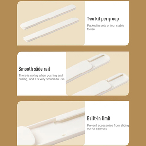 Boîte de rangement multifonctionnelle pour accessoires, avec rails de glissière pour tiroirs DIY et organisateur de placard - Product Image 2