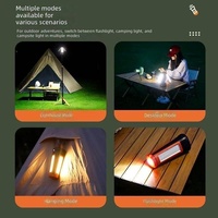 Lampe de travail LED pliable à télécommande avec trépied télescopique de 2,18 m, magnétique, à 3 têtes, rechargeable, pour le camping et les situations d'urgence en extérieur