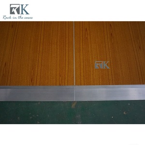 Piso de Baile con Diseño de Madera, Borde de Aluminio, Plataforma Moderna para Bodas - Product Image 4