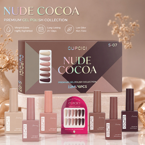 Juego de Esmaltes de Uñas en Gel <span class=keywords><strong>Color</strong></span> Borgoña Vintage BIN, 6 Piezas, Larga Duración, Sin HEMA, Esmalte de Uñas en Gel UV Removible, Kit de Manicura No Tóxico - Product Image 6