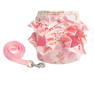 Harnais et laisse pour animaux de compagnie en maille douce et respirante - Ceinture légère et confortable pour chiots et chatons - Product Image 2