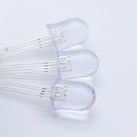 Xmxczinelight — Diode Led Rgb multicolore, 4 broches, 5mm, 8mm, 10mm, éclairage rond, lumière luisante, haute qualité, multicolore, arc-en-ciel