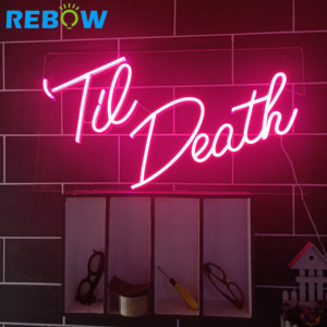 Rebow thả vận chuyển trang trí đám cưới tùy chỉnh sinh động <span class=keywords><strong>DIY</strong></span> <span class=keywords><strong>Led</strong></span> Neon Flex dấu hiệu - Product Image 3