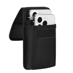 2 Double <strong>Cell</strong> <strong>Phone</strong> Vertical Belt Holster Anti-Theft <strong>Phone</strong> Waist Nylon <strong>Bags</strong> Men <strong>Phone</strong> Waist <strong>Bag</strong> Pouch - Product Image 1