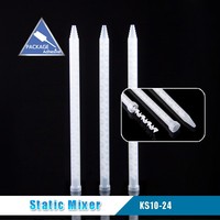 Mélangeur statique pour colle époxy en plastique MCH 10-24, tube mélangeur pour colle époxy, embout mélangeur en plastique à 24 éléments