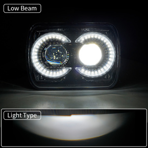 Phares LED DOT 5x7 7x6 style hibou avec feux de jour et clignotants pour Jeep Cherokee XJ Wrangler YJ Comanche MJ Toyota MR2 GMC Truck - Product Image 3